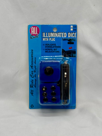 Blue Illuminated Dice