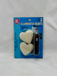 White Illuminated Hearts