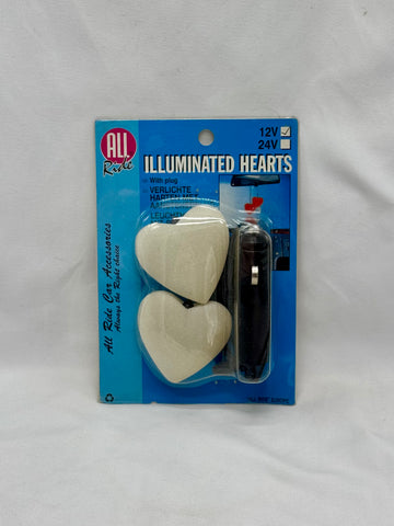 White Illuminated Hearts