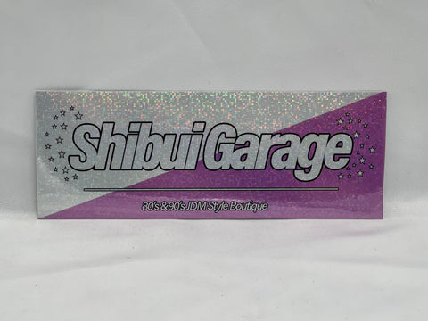 Shibui Garage Pink Glitter Sticker