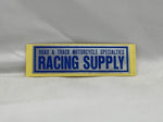 RACING SUPPLY Sticker Blue Small