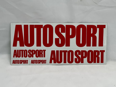 AUTOSPORT Sticker Sheet