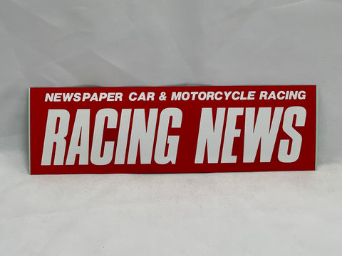 RACING NEWS Sticker