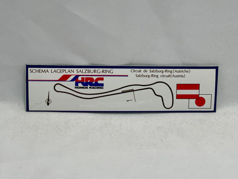 HRC Schema Lageplan Salzburg-Ring Sticker