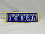 RACING SUPPLY Sticker Blue Large