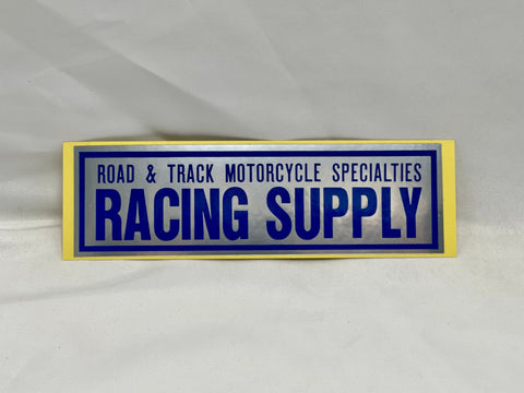 RACING SUPPLY Sticker Blue Large